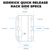 Sidekick Quick Release Brackets Rack Side Specs